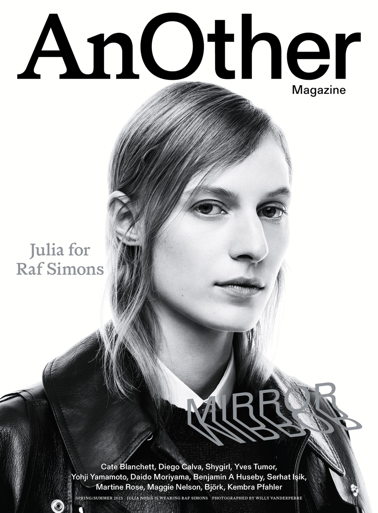 Raf Simons AnOther Magazine Spring/Summer 2023 SS23 cover