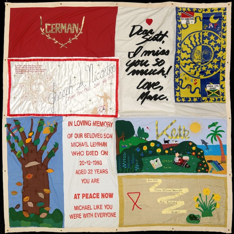 Panel from the UK AIDS Memorial Quilt